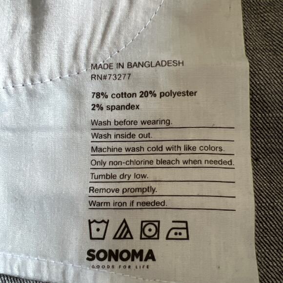 Sonoma Jeans Womens 12 Short Dark Blue Stretch Denim Mid Rise Bootcut 29" Inseam - Picture 10 of 13